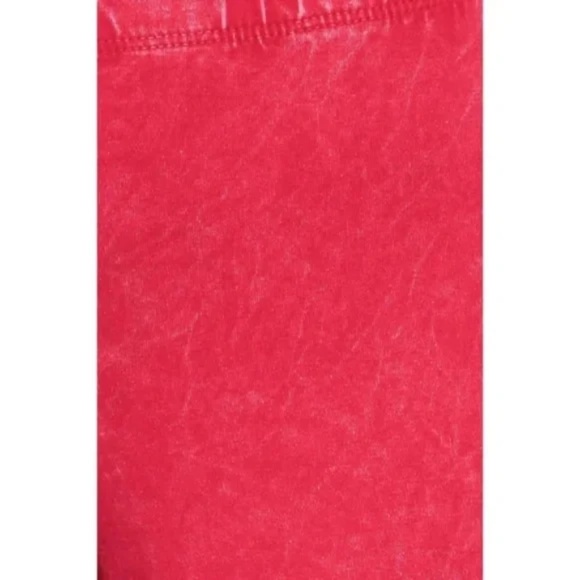 Raspberry Boho Mineral Wash Flared Pants - Picture 5 of 6